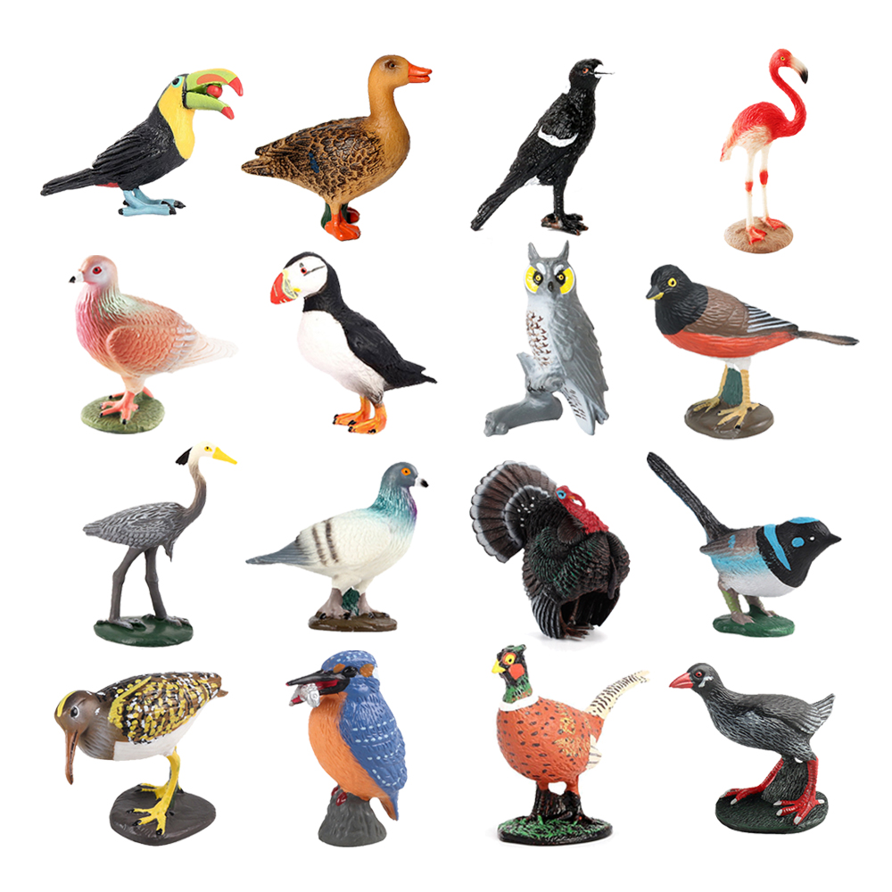 Kids Toys Reviews - Figur burung Seahawks Stork Eagle Toucan