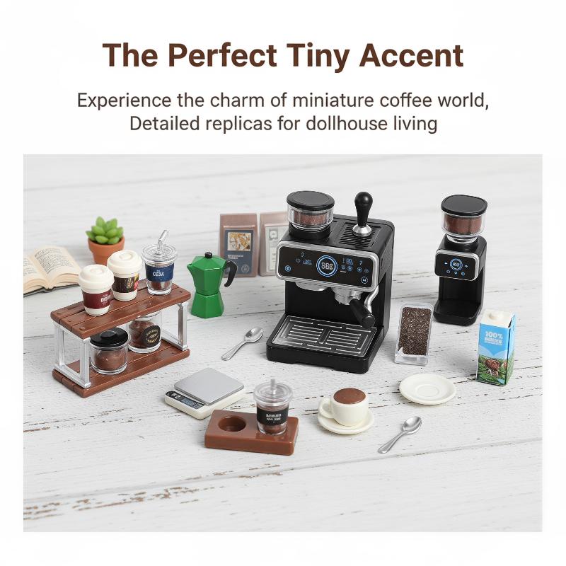 Kids Toys Kitchen Set - Set Mesin Kopi Miniatur Rumah Boneka