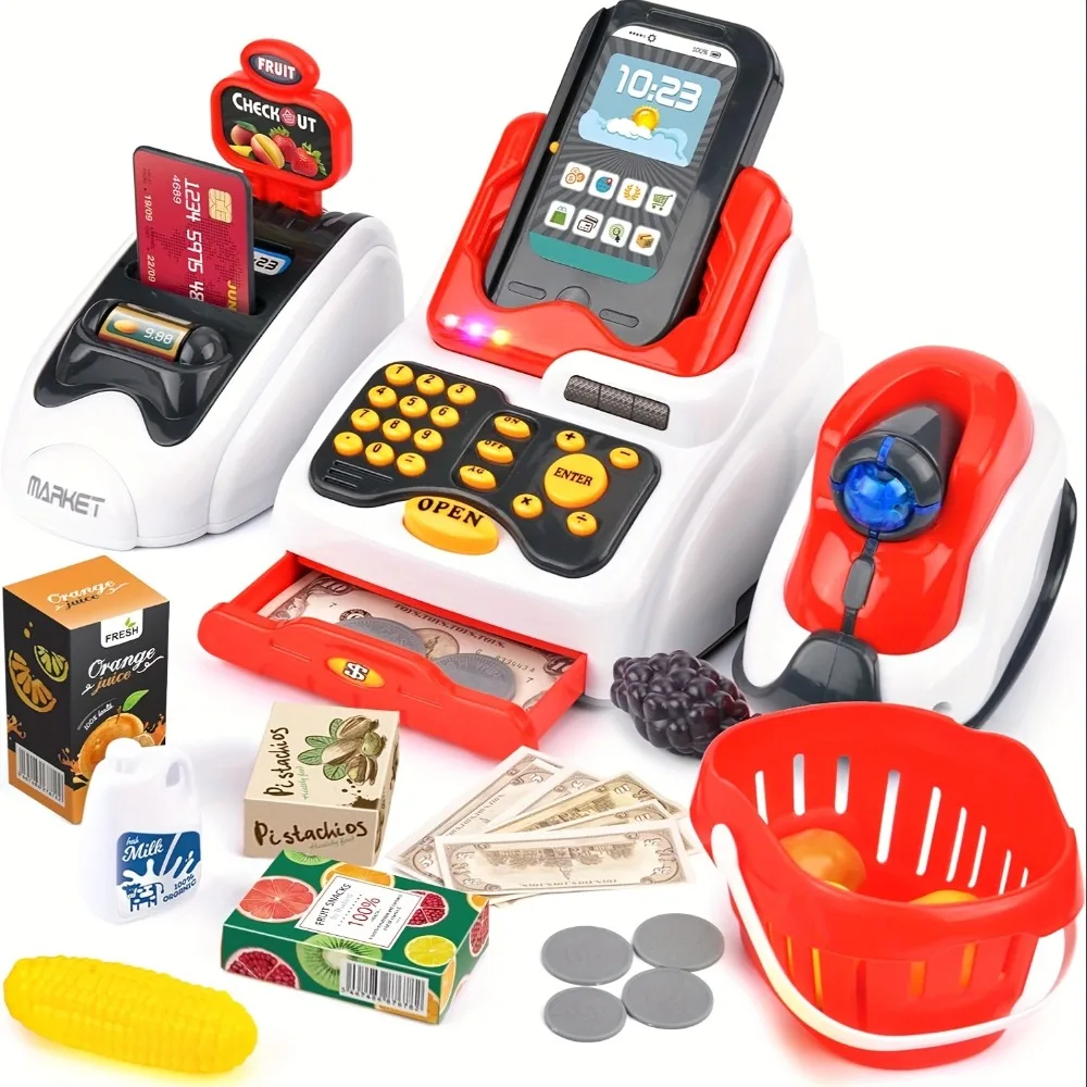 Toy Cash Register - Mainan mesin kasir untuk anak-anak, dengan
