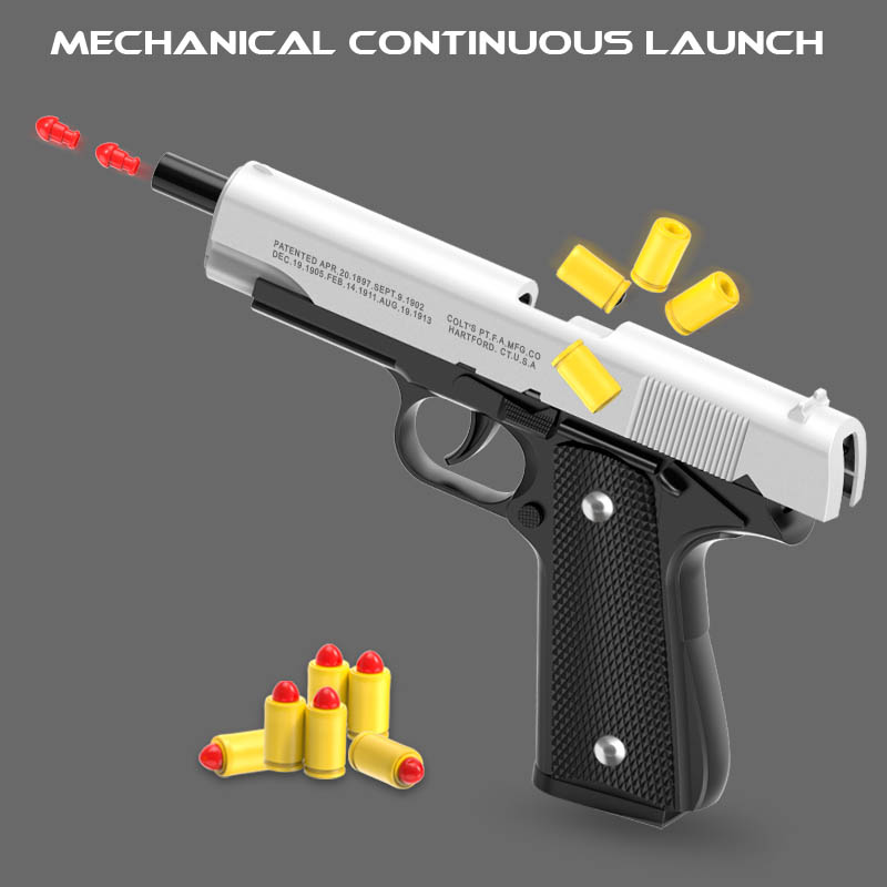 M1911 Colt Toy Gunman Gun, Can - Catapult Launcher Toy ulasan dan harga