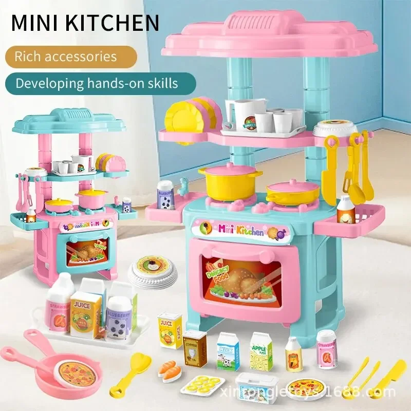 Set Mainan Meja Dapur Mini DIY - Kids Toys Kitchen Set ulasan dan harga