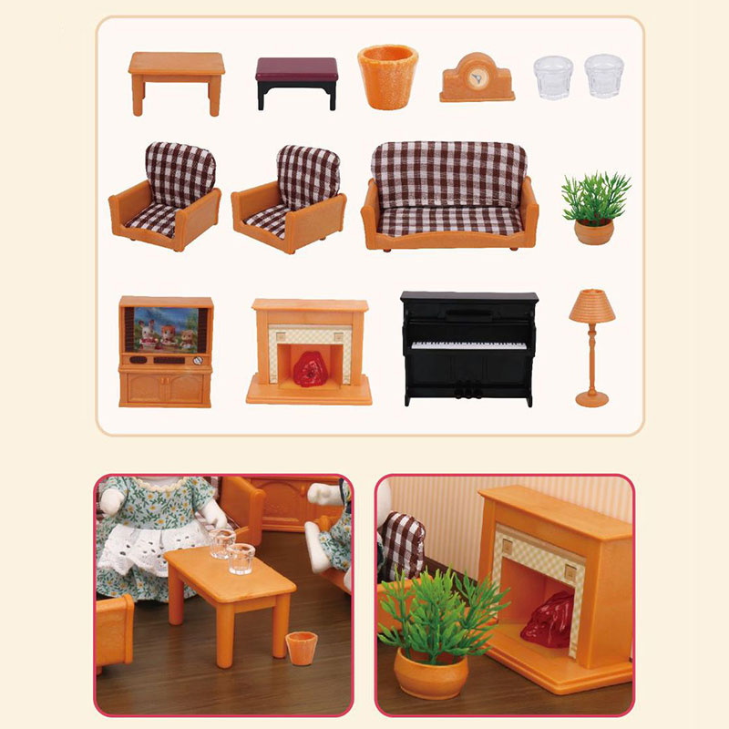 Miniatur rumah boneka kotak ha - Kids Toys Kitchen Set ulasan dan harga