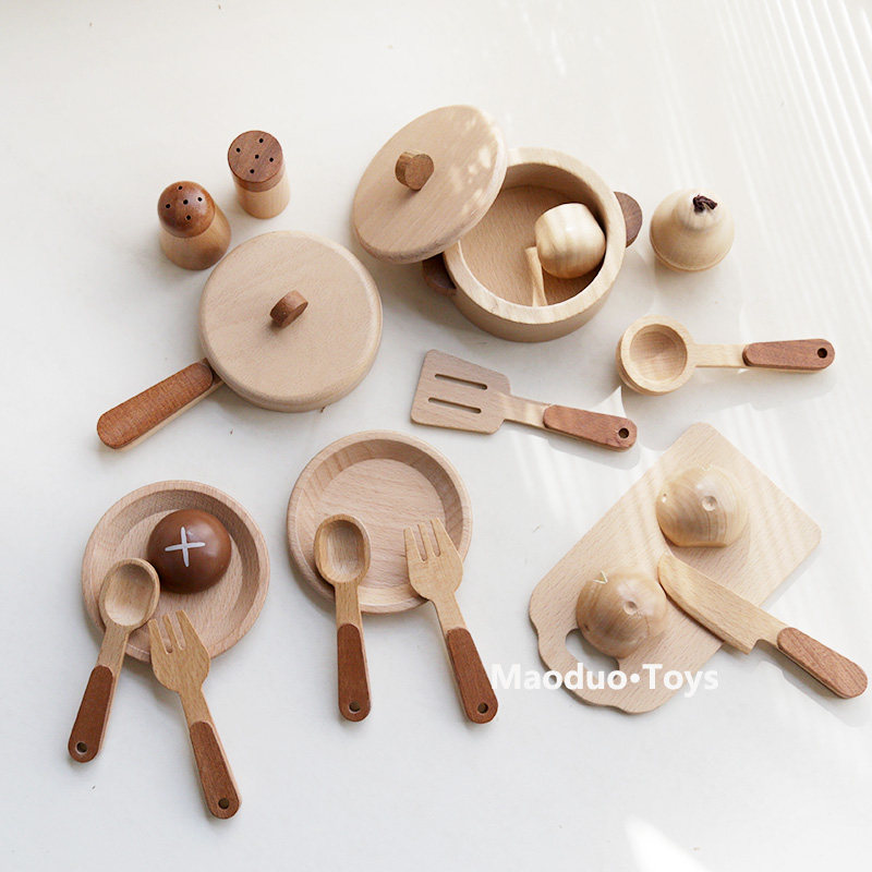 Mainan Dapur Kayu Beech Maoduo - Kids Toys Kitchen Set ulasan dan harga