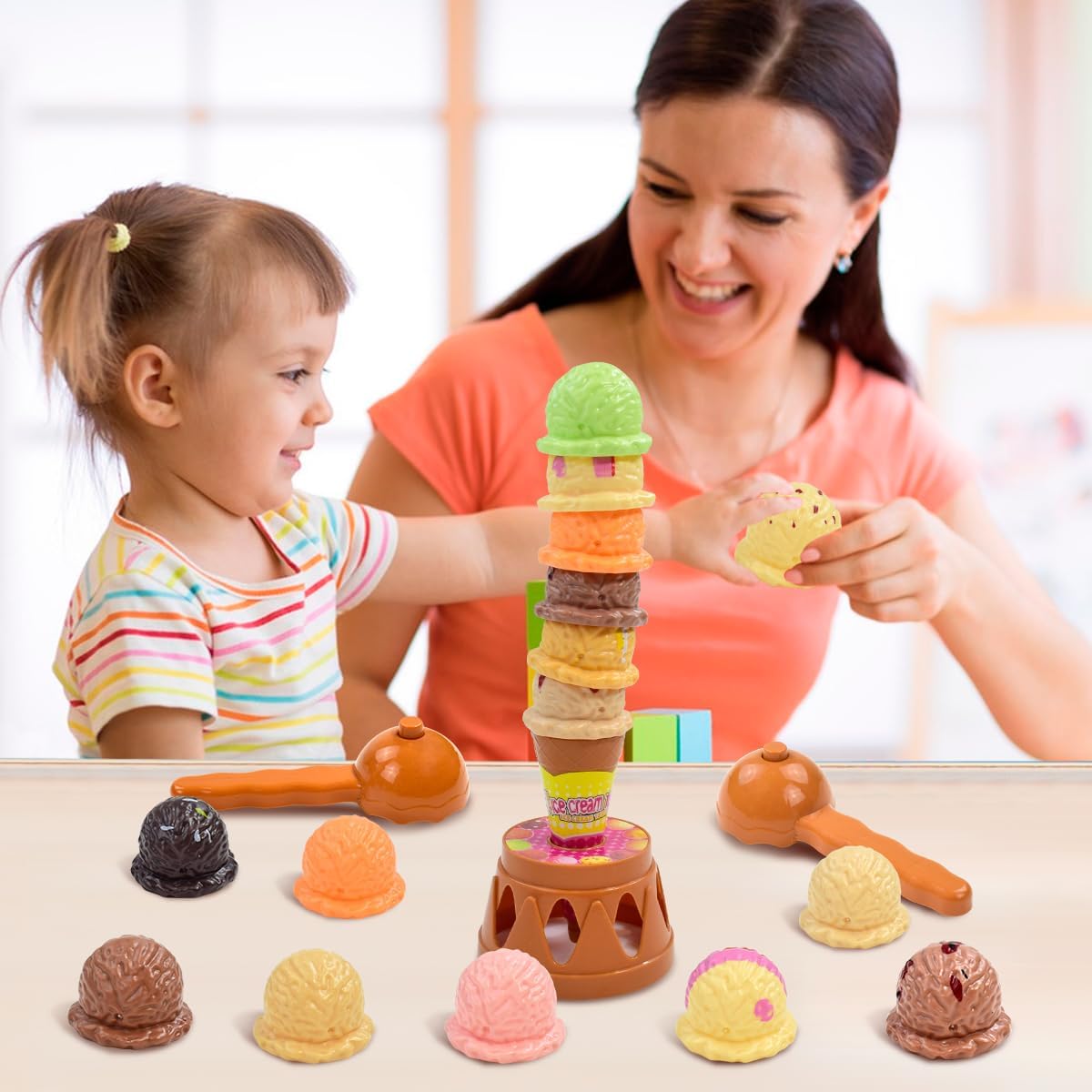 Permainan Susun Es Krim Anak-a - Kids Toys Kitchen Set ulasan dan harga