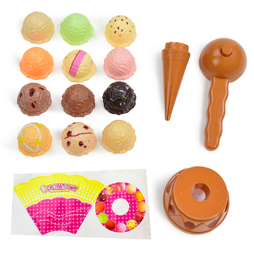 Permainan Susun Es Krim Anak-a - Kids Toys Kitchen Set ulasan dan harga